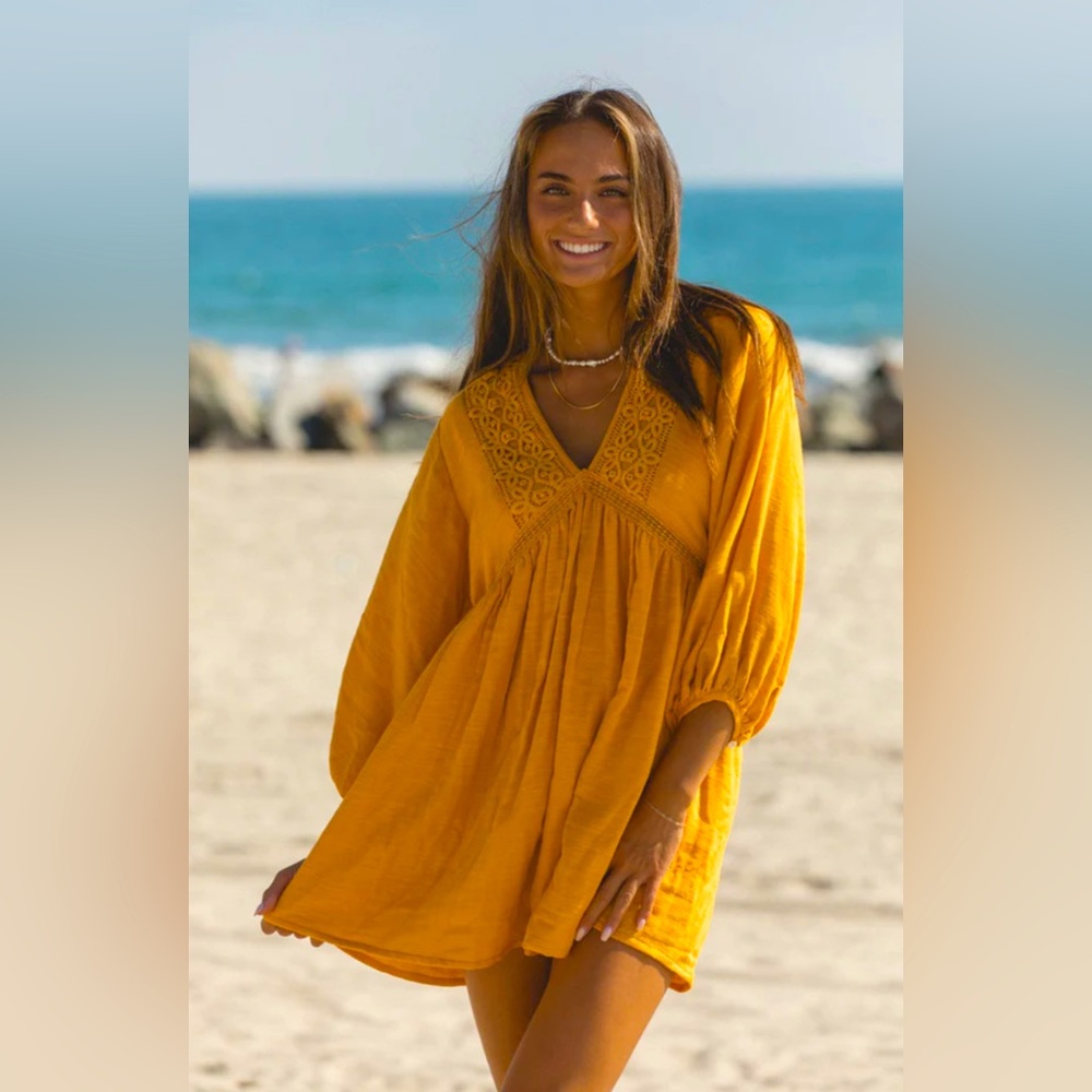 Goldie Embroidered Mini Dress - SOLAÍ The Label - M